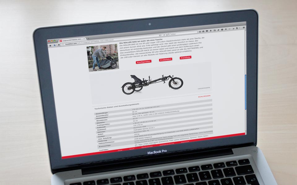 Webdesign Hasebikes